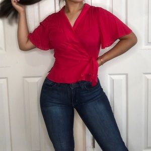 Hot pink top